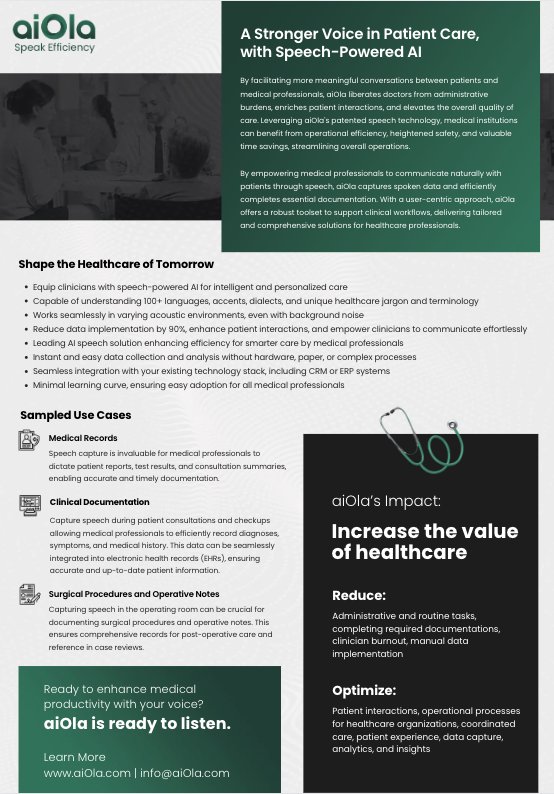 Medical & Healthcare One Pager