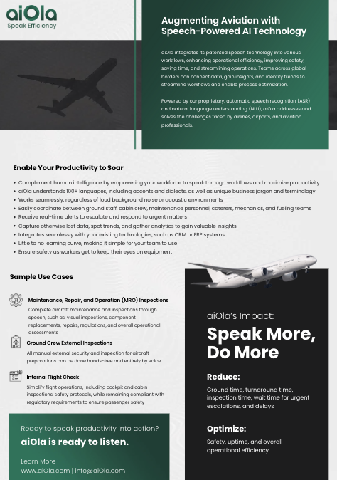 Aviation One Pager