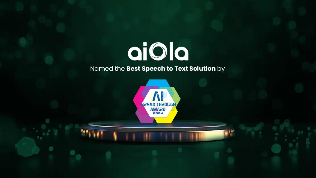 aiOla Named the Best Speech to Text Solution