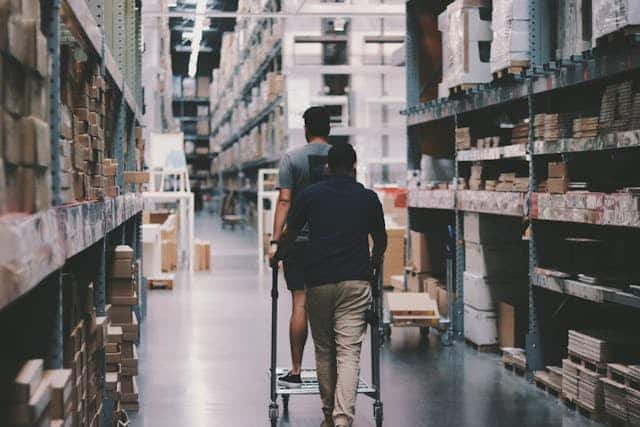 Employees in warehouse