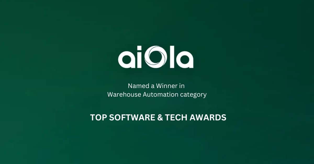 aiola winner in software and tech awards warehouse automation category